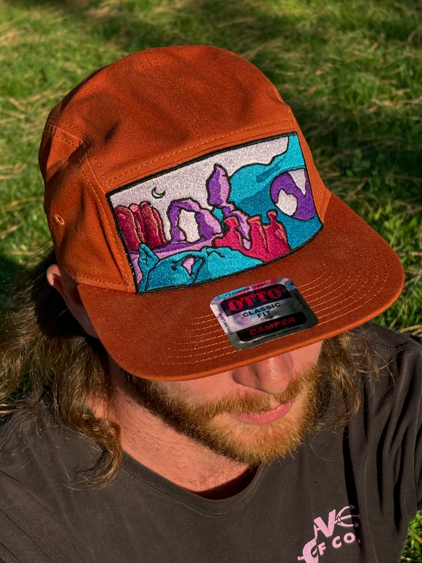 Embroidered Arches National Park Inspired Five Panel Hat
